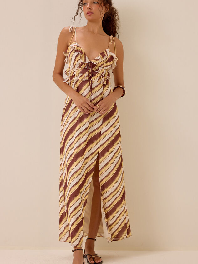Tessa Ruffled Maxi Dress Detail 2 - AS Kids