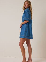 Maya Denim V-Neck Dress Detail 3 - ALTAR'D STATE KIDS