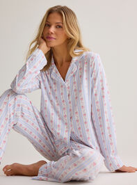 Anna Floral Striped Mama PJ Set - AS Kids