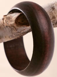 Wide Wood Bangle Detail 2 - AS Kids