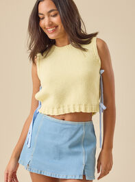 Charlie Side Tie Sweater Tank Detail 2 - AS Kids