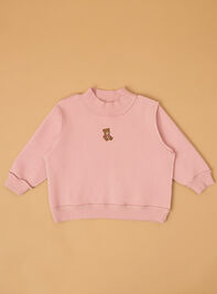 Teddy Love Mockneck Sweatshirt Detail 4 - AS Kids