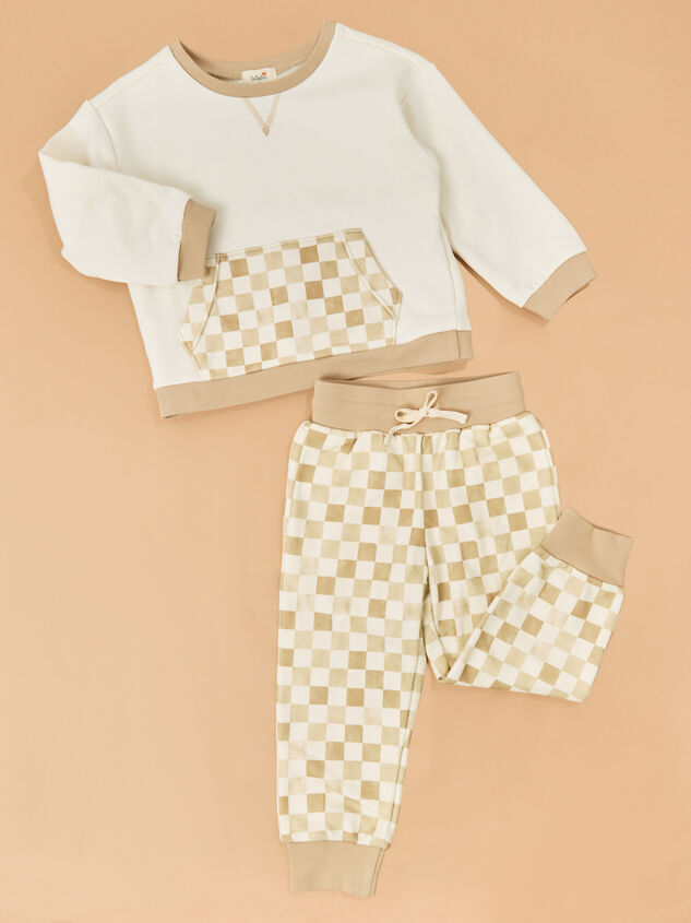 Vance Checkered Sweatshirt Detail 2 - ALTAR'D STATE KIDS