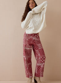 Colette Cable Knit Sweater Detail 2 - AS Kids