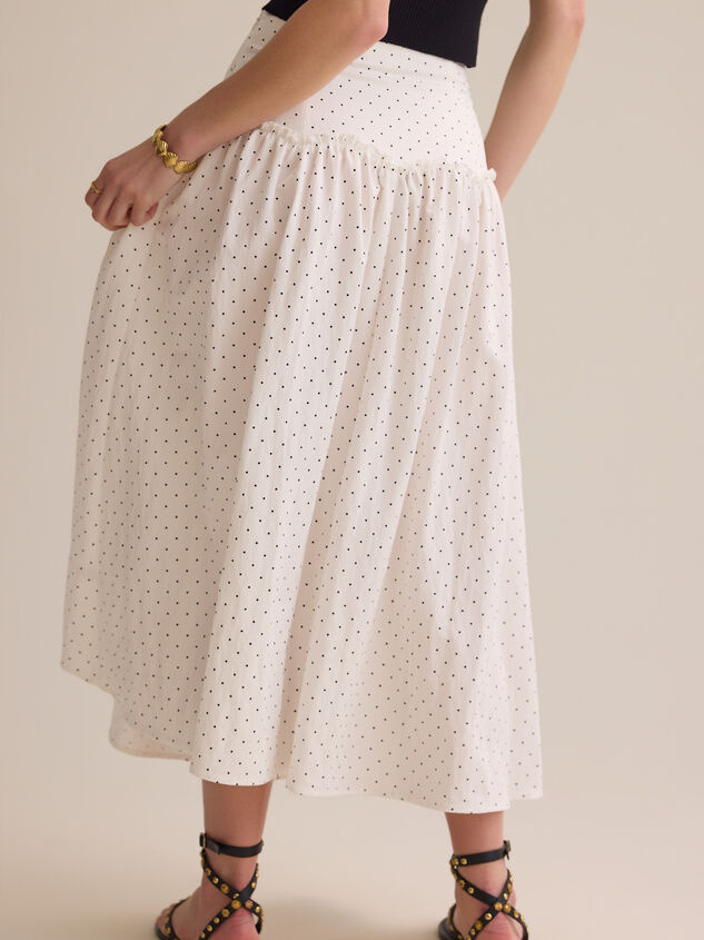 Frances Polka Dot Midi Skirt Detail 5 - AS Kids
