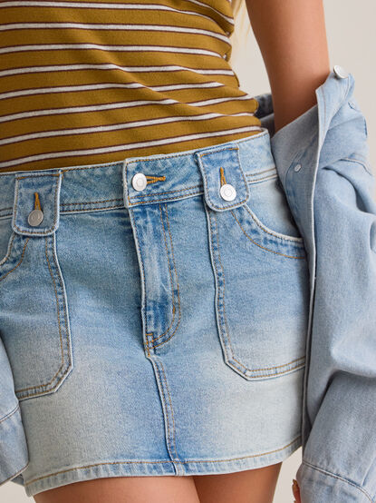 Franny Denim Mini Skirt - AS Kids