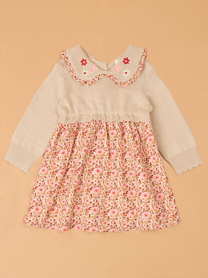 Clara Floral Sweater Dress - AS Kids