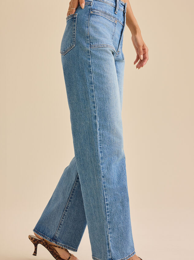 Carlin High Rise Straight Leg Jean Detail 4 - AS Kids