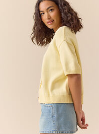 Rosie Short Sleeve Cardigan Detail 4 - AS Kids