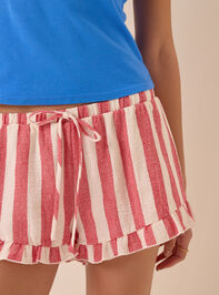 Clea Ruffle Striped Shorts Detail 2 - AS Kids
