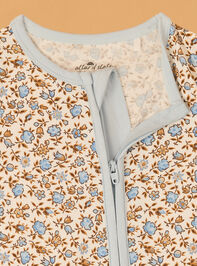 Hazel Floral Long Sleeve Romper Detail 3 - AS Kids