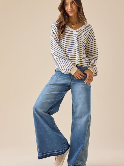 Raelynn V-Neck Striped Top - ALTAR'D STATE KIDS