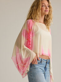 Brielle Floral Poncho Detail 3 - AS Kids