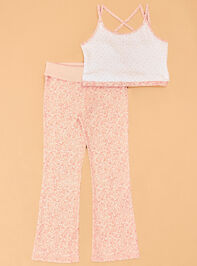 Addy Floral Double Layer Tank Detail 2 - AS Kids
