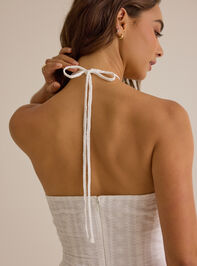 Kie Halter Embroidered Mini Dress Detail 5 - AS Kids