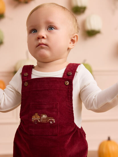Feeling Fall Corduroy Overalls - AS Kids