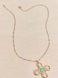 Seaside Grace Cross Necklace Detail 2 - AS Kids