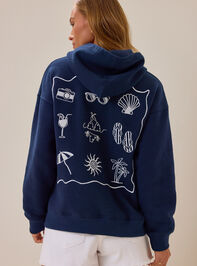 Hello Summer Embroidered Hoodie - AS Kids