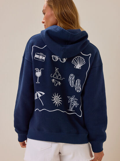 Hello Summer Embroidered Hoodie - AS Kids