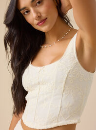 Adeline Embroidered Lace Corset Detail 3 - ALTAR'D STATE KIDS