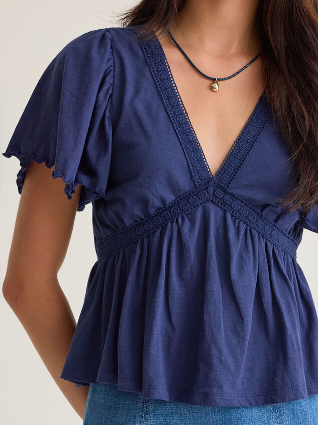 Nia Crochet Babydoll Tee Detail 3 - AS Kids