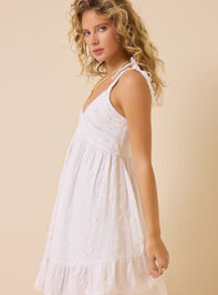 August Embroidered Mini Dress Detail 4 - AS Kids