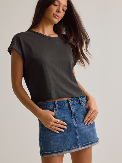 Demi Slub Roll Sleeve Tee - AS Kids