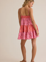 Birdie Floral Tiered Mini Dress Detail 5 - AS Kids