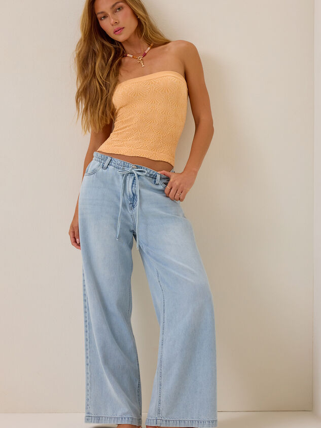 Blaire Seamless Floral Tube Top Detail 3 - AS Kids