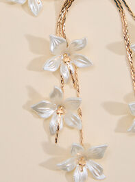 Pearl Floral Dangle Earring Detail 2 - ALTAR'D STATE KIDS