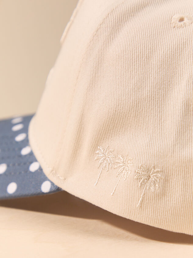 Beach Bum Polka Dot Trucker Hat Detail 4 - AS Kids