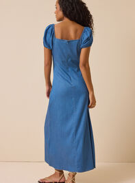 Hattie Denim Maxi Dress Detail 5 - AS Kids
