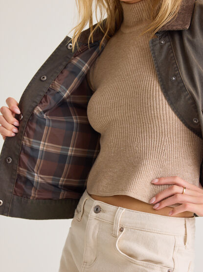 Brilee Cropped Barn Jacket - AS Kids