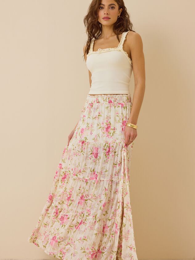 Kelsey Tiered Floral Maxi Skirt - ALTAR'D STATE KIDS