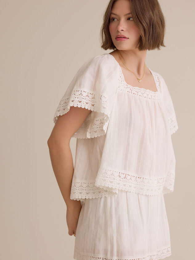 Isolde Lace Baby Doll Top Detail 4 - AS Kids