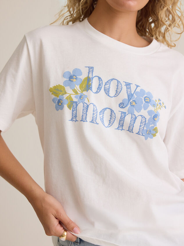 Boy Mom Floral Tee Detail 2 - ALTAR'D STATE KIDS