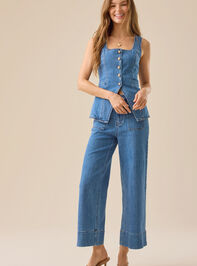 Lyra Denim Vest Detail 3 - ALTAR'D STATE KIDS