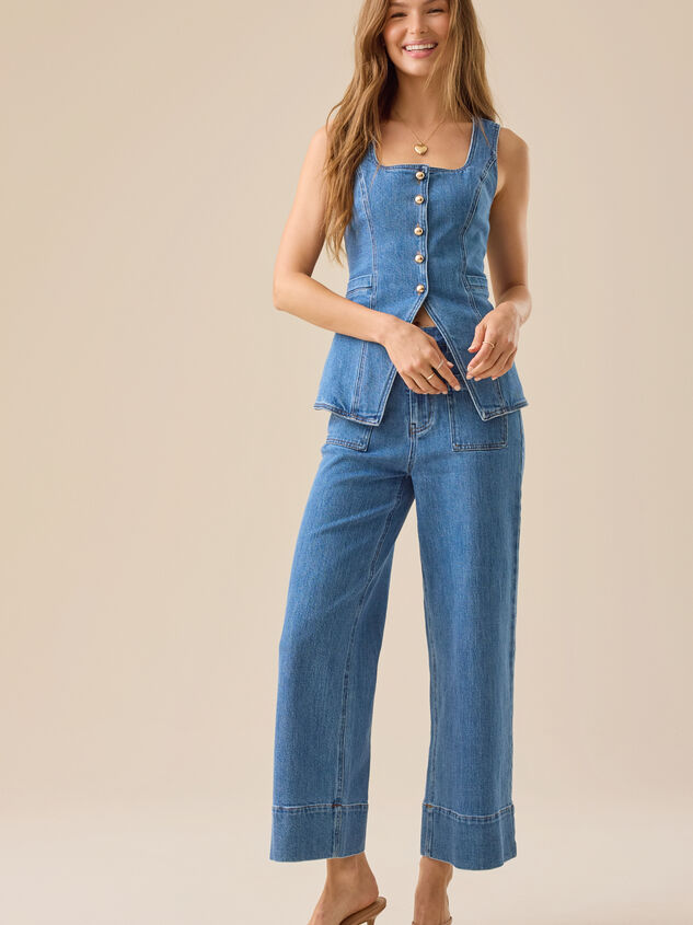 Lyra Denim Vest Detail 3 - ALTAR'D STATE KIDS