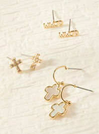 WWJD Earring Set Detail 2 - ALTAR'D STATE KIDS