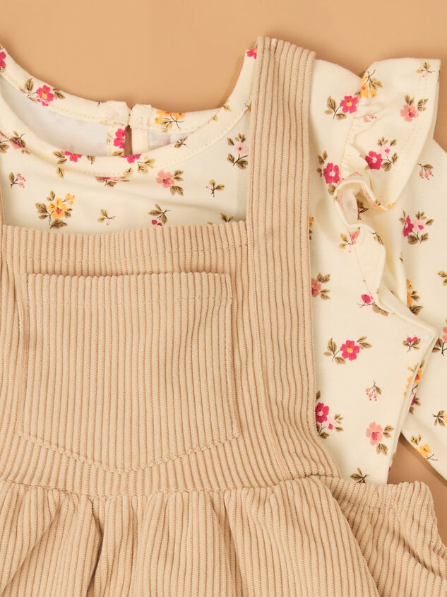 Gemma Corduroy Jumper and Floral Top Set Detail 2 - AS Kids