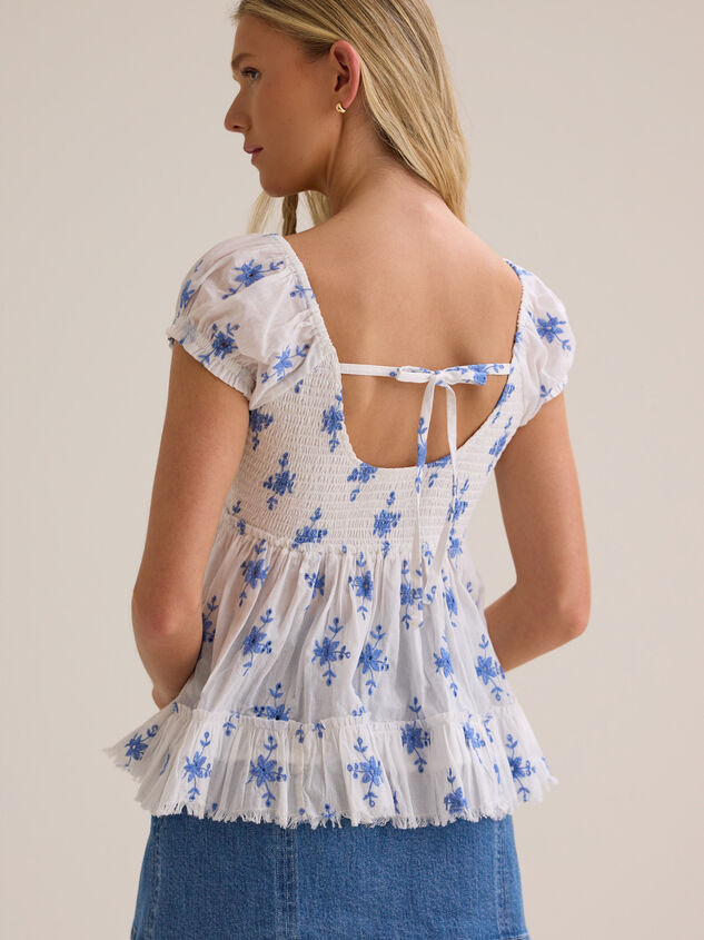 Lacey Embroidered Babydoll Top Detail 6 - ALTAR'D STATE KIDS