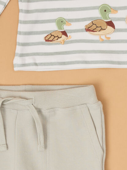 Mallard Duck Stripe Lounge Set - AS Kids
