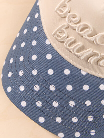 Beach Bum Polka Dot Trucker Hat - AS Kids