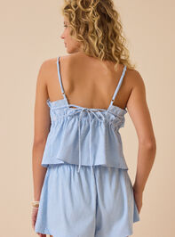 Chloe Striped Tie Front Tank Detail 4 - ALTAR'D STATE KIDS