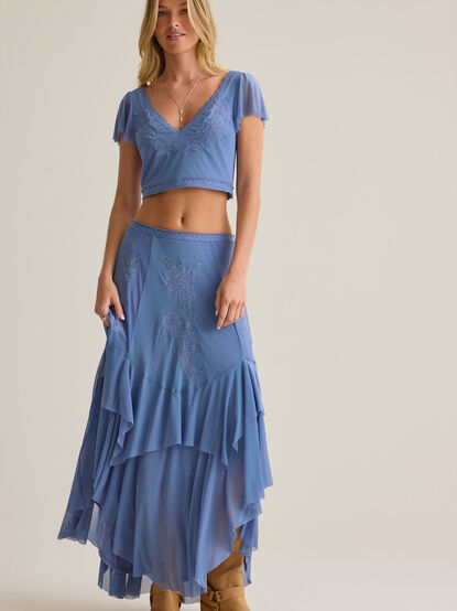Carlin Ruffle Maxi Skirt - AS Kids