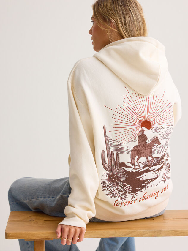 Forever Chasing Sunsets Graphic Hoodie Detail 2 - AS Kids