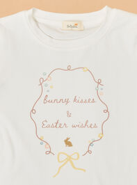 Bunny Kisses & Easter Wishes Tee Detail 2 - ALTAR'D STATE KIDS