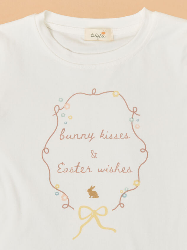 Bunny Kisses & Easter Wishes Tee Detail 2 - ALTAR'D STATE KIDS