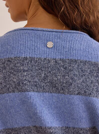 End Zone Striped Sweater Detail 5 - AS Kids