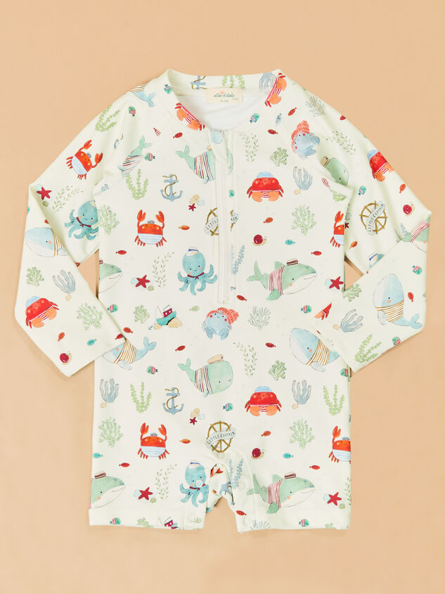 Sailor Sea Romper Swimsuit Detail 3 - ALTAR'D STATE KIDS